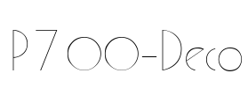 P700-Deco Font Image