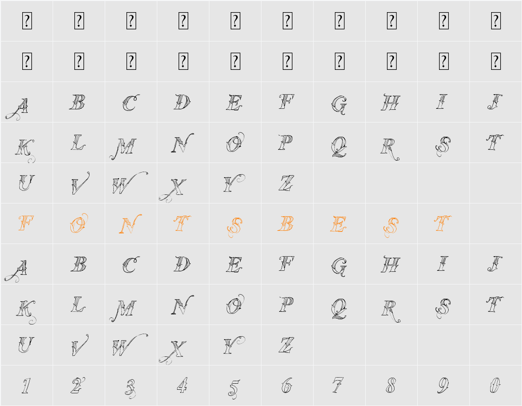 Vtks Thanks You Character Map