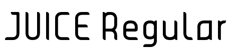 JUICE Regular Font Image