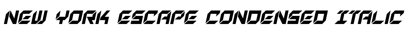 New York Escape Condensed Italic