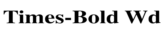 Times-Bold Wd