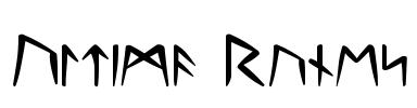 Ultima Runes Font Image