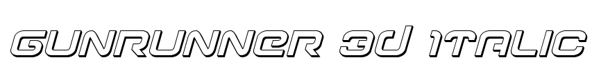 Gunrunner 3D Italic