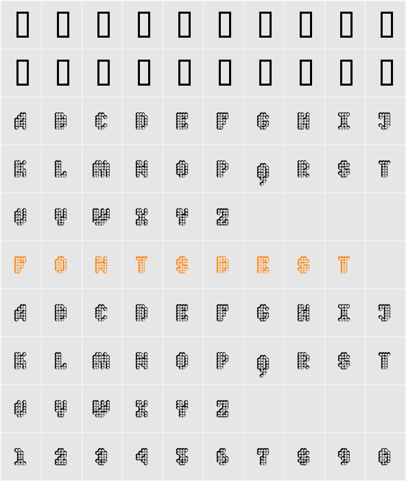 Quad Character Map