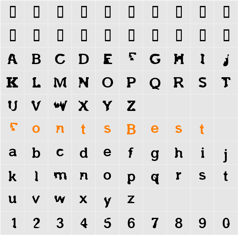 after 45 Character Map
