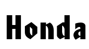 Honda Font Image