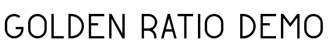 Golden Ratio Demo