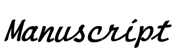 Manuscript Font Image