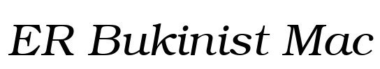 ER Bukinist Mac Font Image