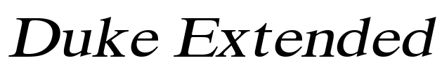 Duke Extended Font Image