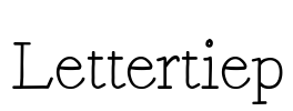 Lettertiep Font Image