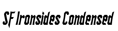 SF Ironsides Condensed Font Image