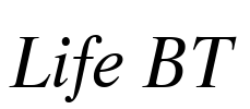 Life BT Font Image