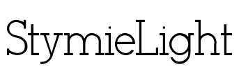 StymieLight Font Image