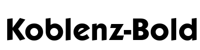 Koblenz-Bold Font Image
