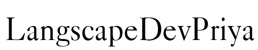 LangscapeDevPriya Font Image