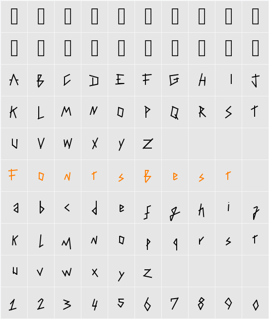 TapingYourHand Character Map