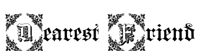 Dearest Friend Font Image