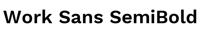 Work Sans SemiBold