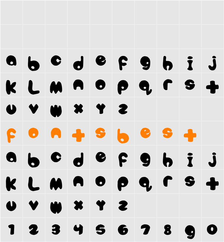 bubbletea Character Map