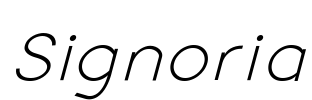 Signoria Font Image