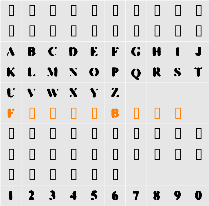 Snafu Character Map
