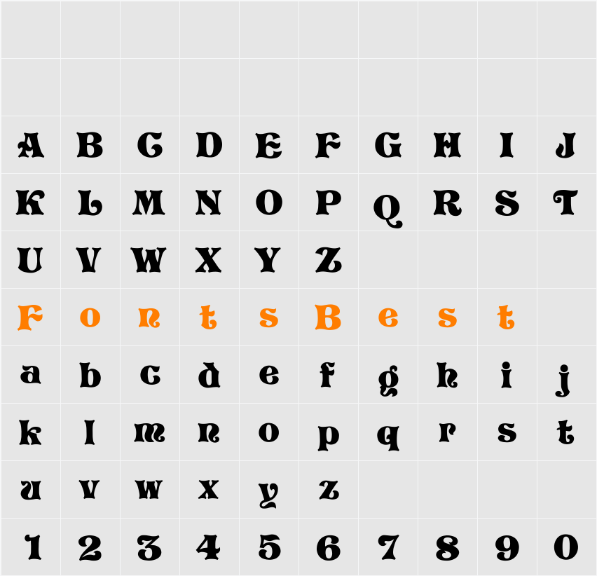 EvelynBecker Character Map