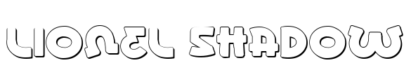 Lionel Shadow Font Image