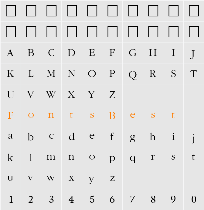 PSL Paksin Character Map