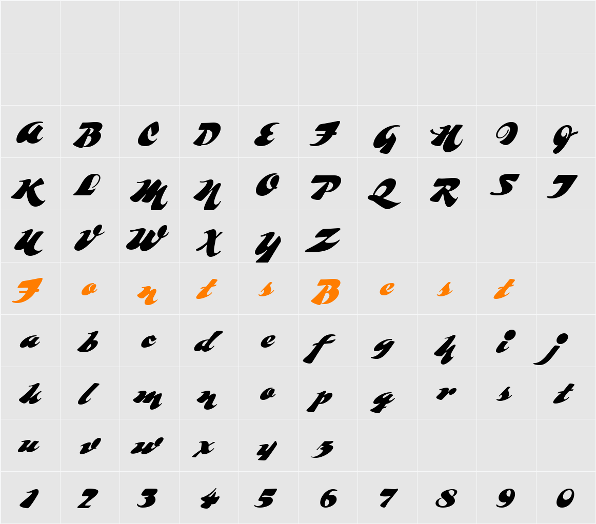 Whomp Character Map