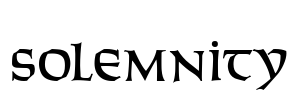 Solemnity Font Image