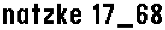 natzke 17_68 Font Image