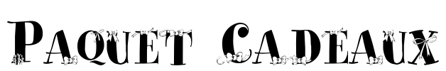 Paquet Cadeaux Font Image