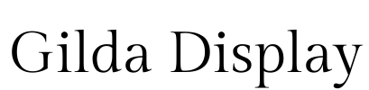 Gilda Display Font Image