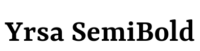 Yrsa SemiBold Font Image