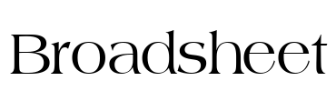 Broadsheet Font Image