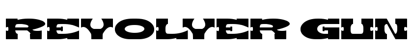 REVOLVER GUN Font Image