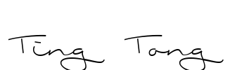Ting Tong Font Image