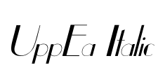 UppEa Italic Font Image
