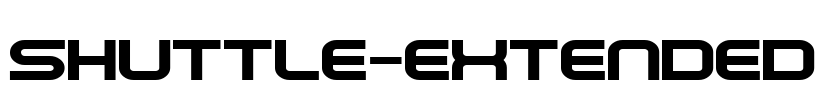 Shuttle-Extended Font Image
