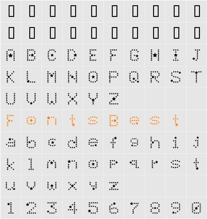 Divo Character Map