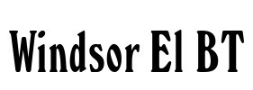Windsor El BT Font Image