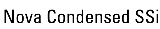 Nova Condensed SSi Font Image