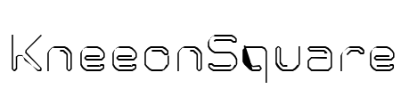 KneeonSquare Font Image