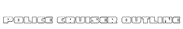 Police Cruiser Outline