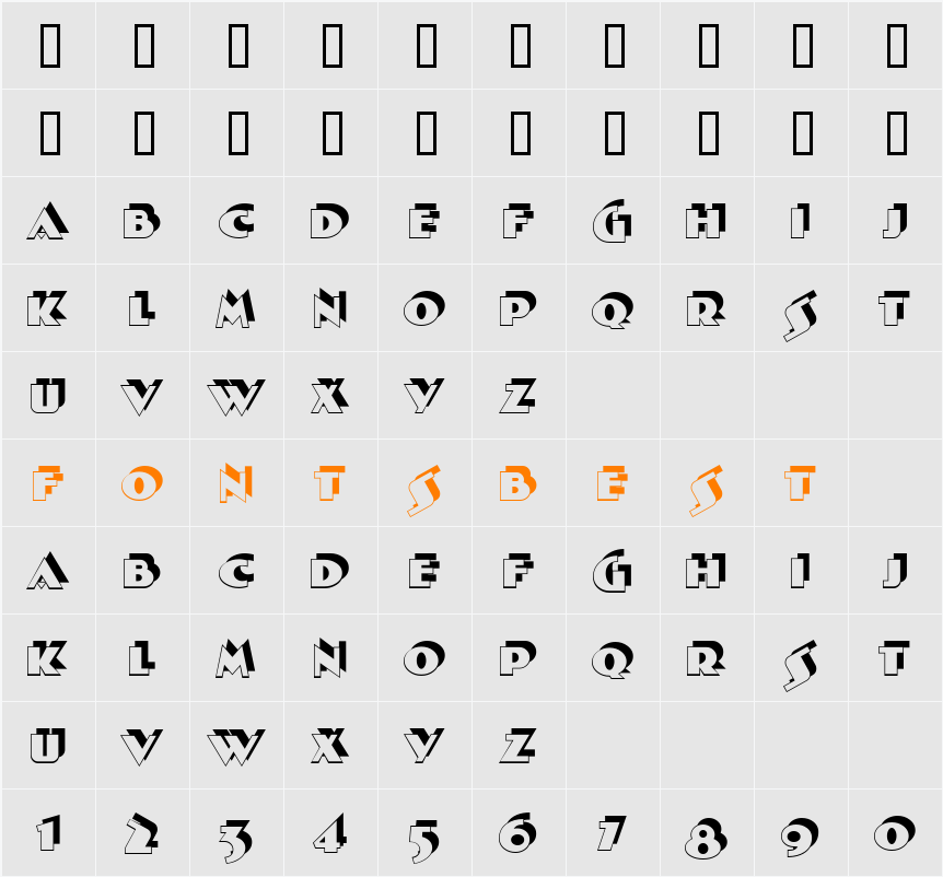 Duck Soup NF Character Map