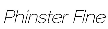 Phinster Fine Font Image