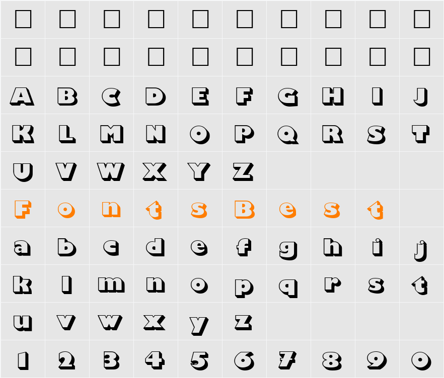 3-DPlayhouse Character Map