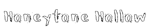 Honeytone Hollow Font Image