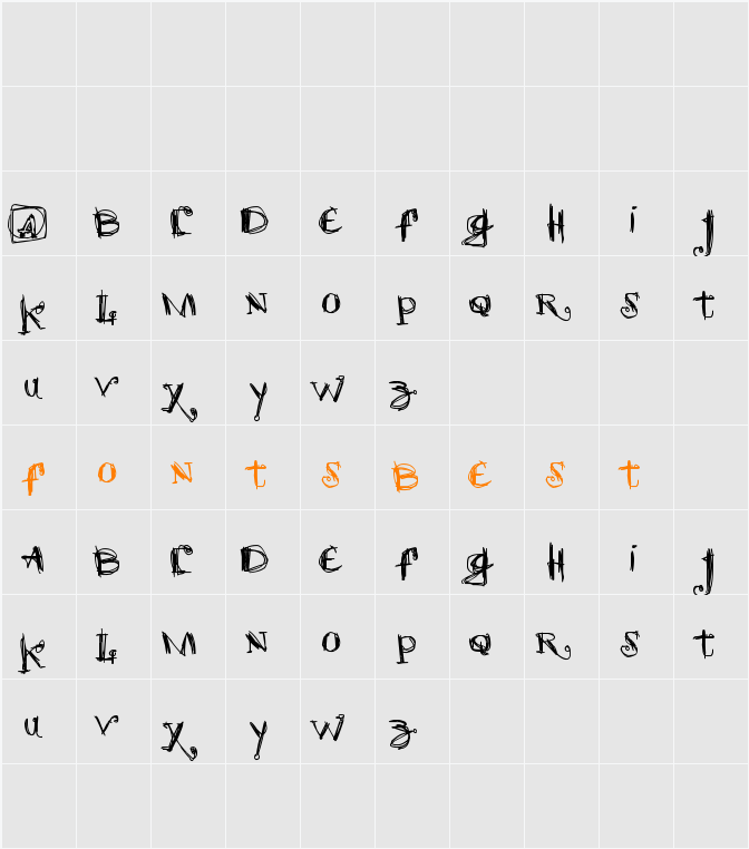 scretch Character Map